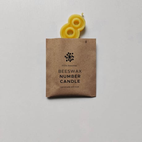 korys /  HANDMADE BEESWAX NUMBER CANDLES