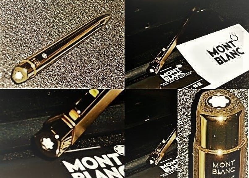 モンブラン☆1本は欲しい総金張りチタンボディ☆稀少な価値ある逸品