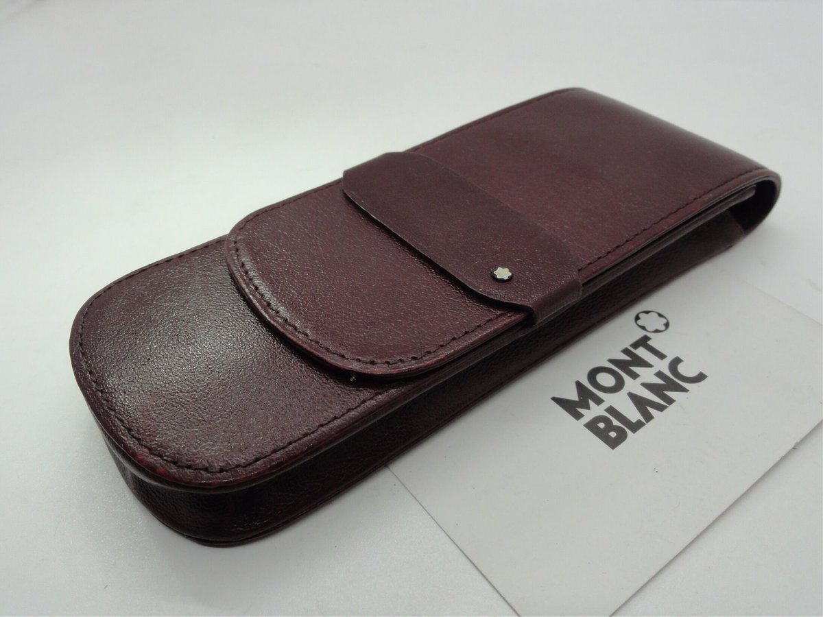 超美品 モンブラン マイスターシュテュック シエナ レザー製 1本用ペンポーチ 超美品 モンブラン マイスターシュテュック シエナ レザー製 1本