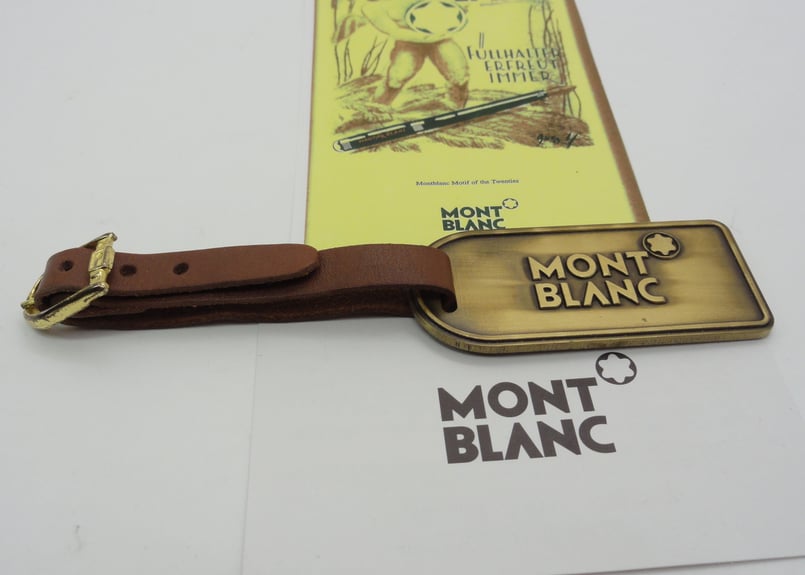 ☆未使用保管品ヴィンテージ☆本革＆メタル製タグネームタグ