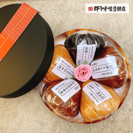 味噌ソムリエ が選んだ“天然醸造味噌 5点セット” 各250ｇ