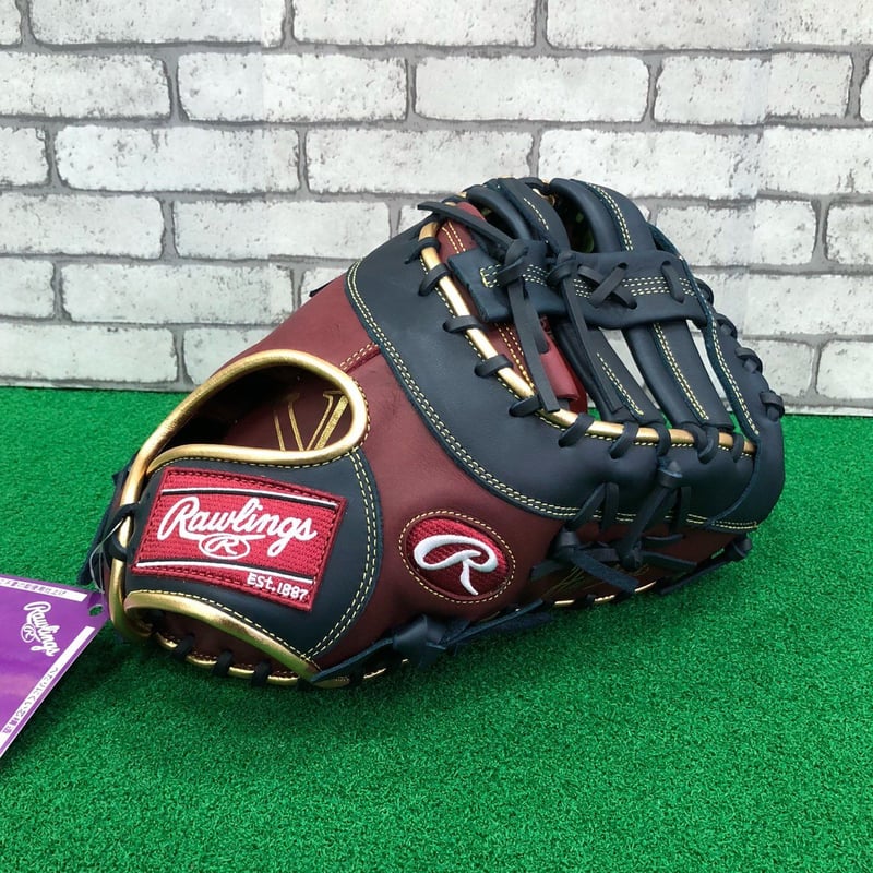 24 ローリングス 一般軟式用ファーストミット キャメル×グリーン