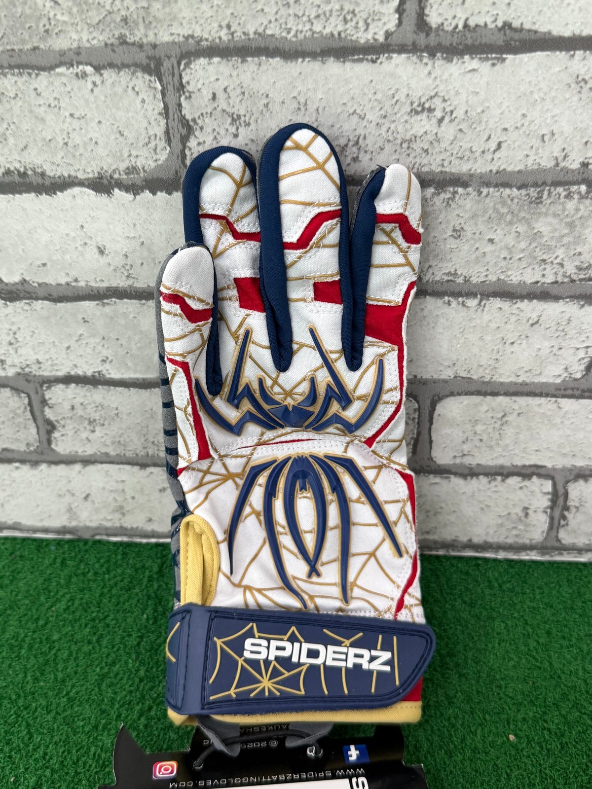 スパイダーズ 【限定品】バッティング手袋 HYBRID NO16 WHITE | 野球