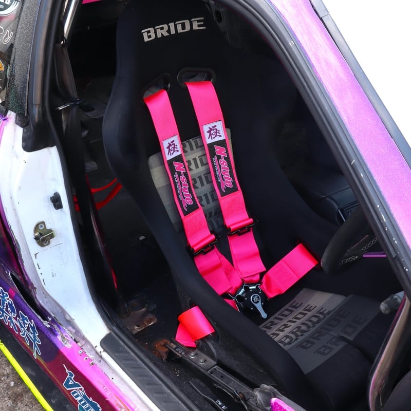 再入荷！!】 N-Style オリジナル極レーシングハーネス4点式 ピンク | N  