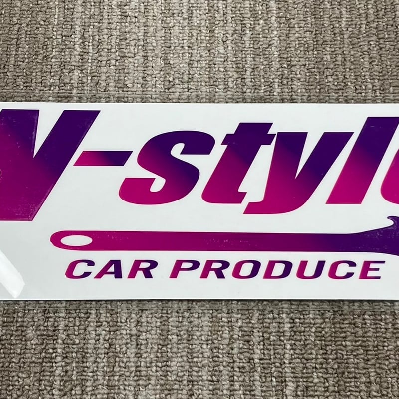 新作N-Styleステッカー パープルグラデーションロゴ 30cm | N