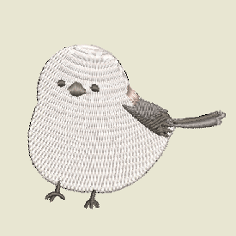 シマエナガ ミシンファイル | ミシン刺繍LOVE