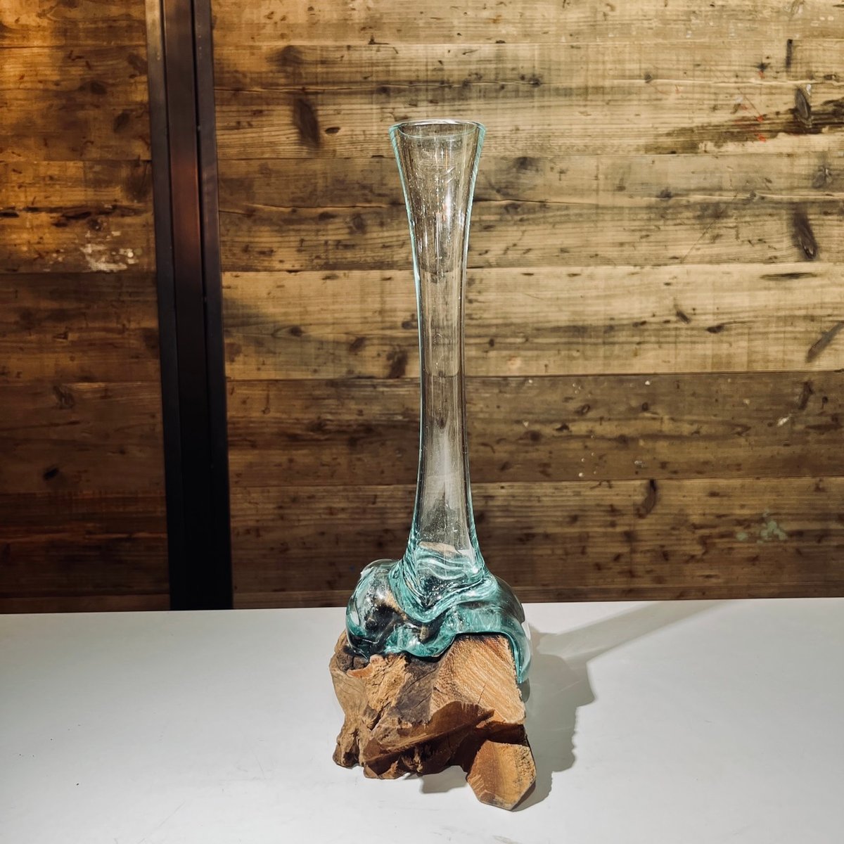 現品商品No.356】FLOWER VASE フラワーベース / S | 流木ガラス専門