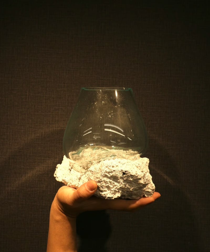 ROCK(WHITE) 溶岩(白) / M | 流木ガラス専門店 FUKUDA FACTORY