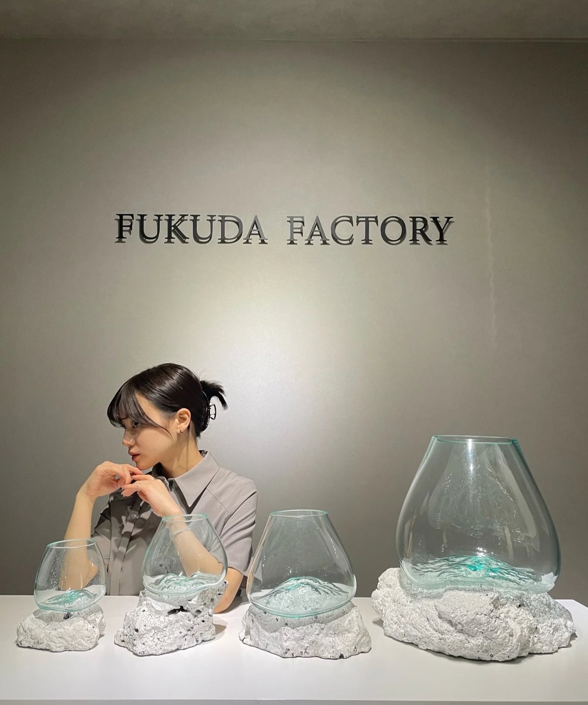 ROCK(WHITE) 溶岩(白) / M | 流木ガラス専門店 FUKUDA FACTORY