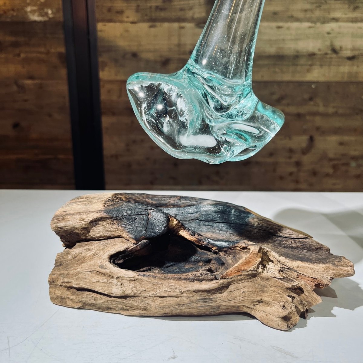 現品商品No.356】FLOWER VASE フラワーベース / S | 流木ガラス専門