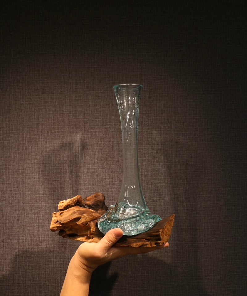 FLOWER VASE SHORT/ フラワーベース ショート | 流木ガラス専門店