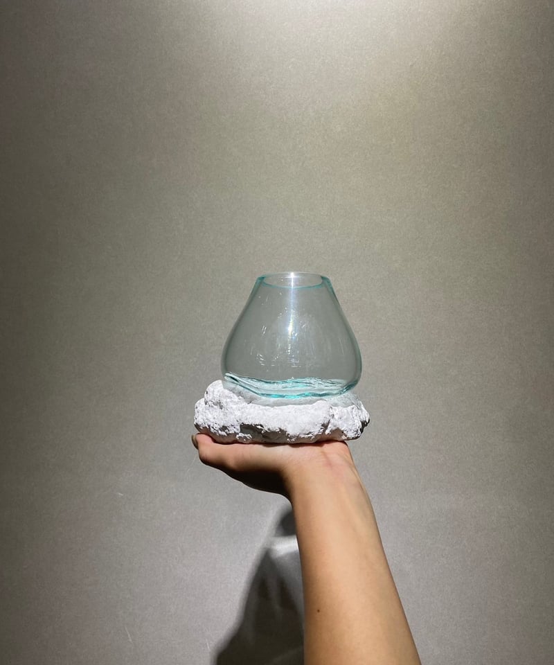 ROCK(WHITE) 溶岩(白) / S | 流木ガラス専門店 FUKUDA FACTORY