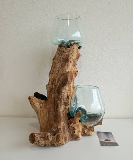 流木ガラススタンドFUKUDA FACTORY