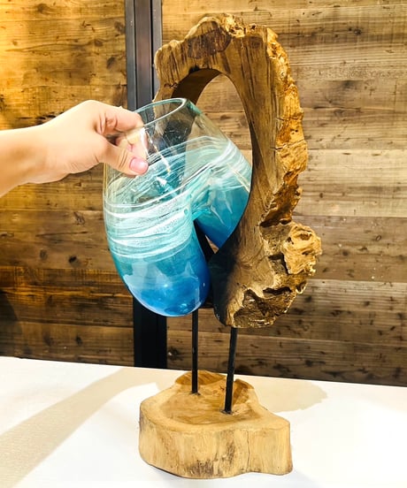 CATEGORY 「海と花と」さなえ 海模様アート | 流木ガラス専門店