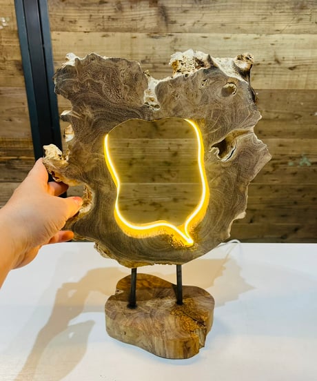【現品商品 No.557】STAND WOOD LED / スタンド ウッド LED（ガラス無し）