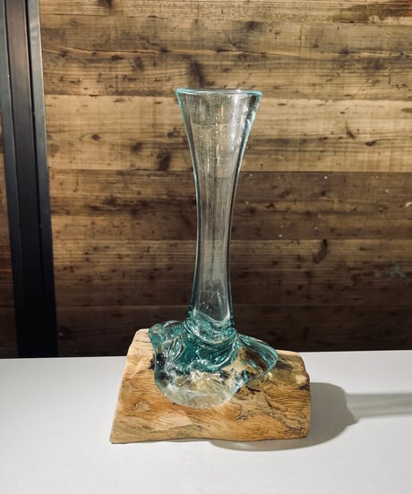 【OUTLET商品 現品商品No.M15】FLOWER VASE フラワーベース /S （ガラスにカケあり）