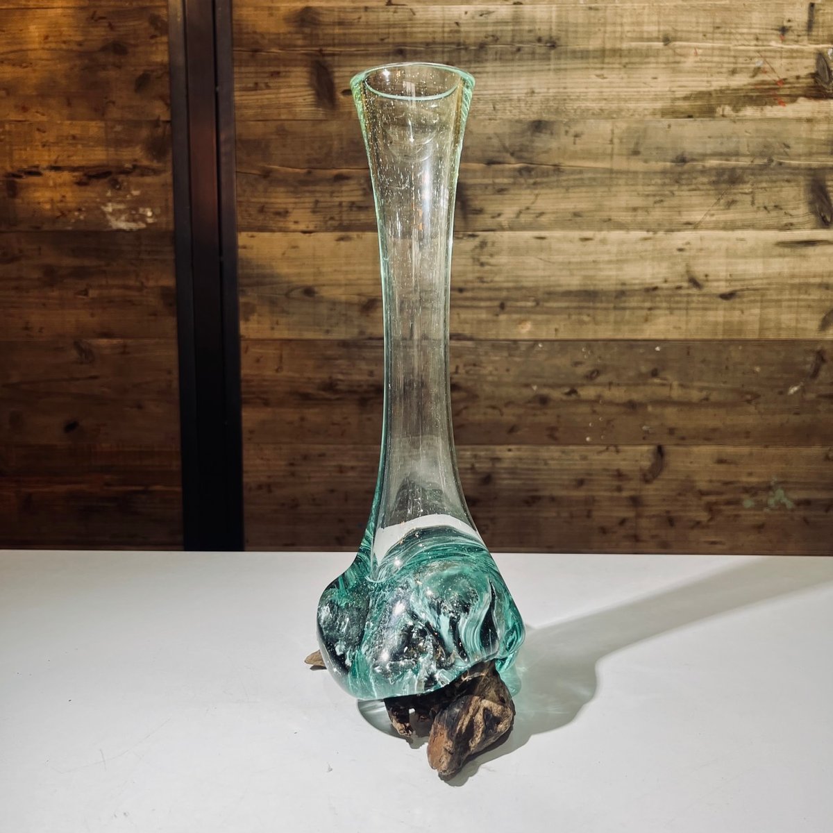 ガラスフラワーベース　流木ガラス 現品商品No.355】FLOWER VASE フラワーベース / S | 流木ガラス専門