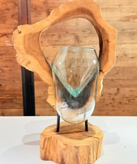 【OUTLET商品 現品商品No.386】STAND スタンド（木に割れ、ガラスに欠けあり）