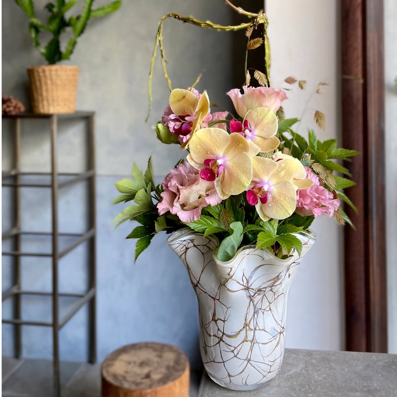 FIDRIO｜Lightning Wave(L) フラワーベース | 花福 オンラインショップ