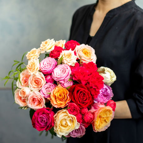 おまかせバラの花束