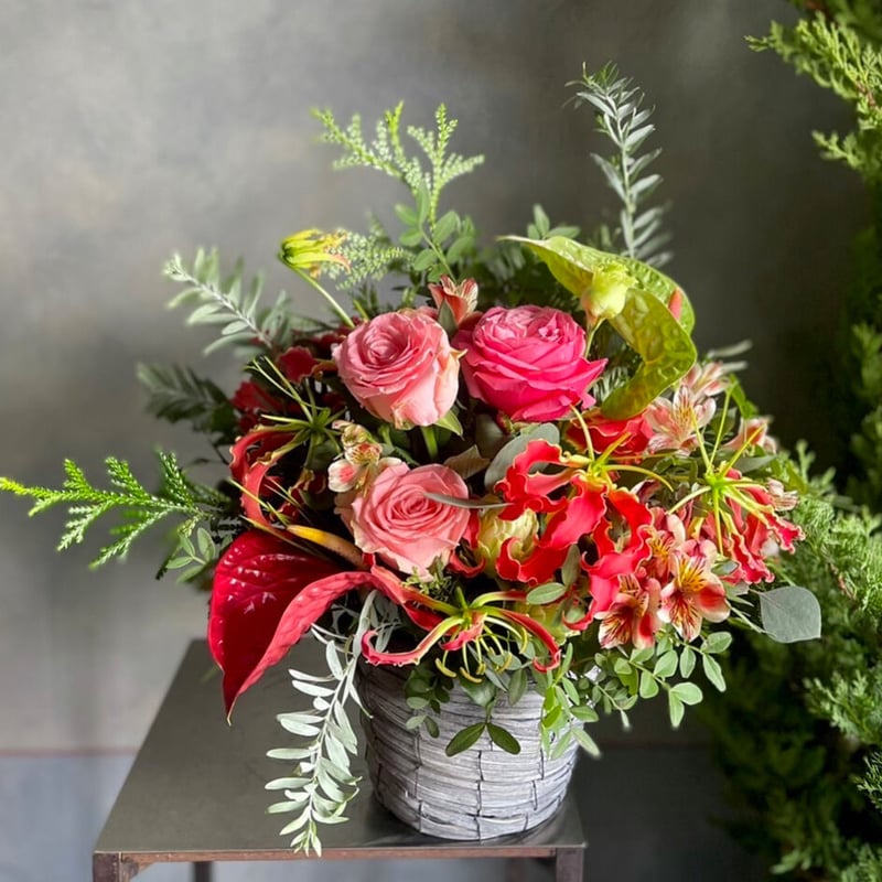 季節のアレンジメント L | 花福 オンラインショップ