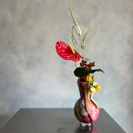 FIDRIO｜Mixed colours Bolvase conical neck フラワーベース