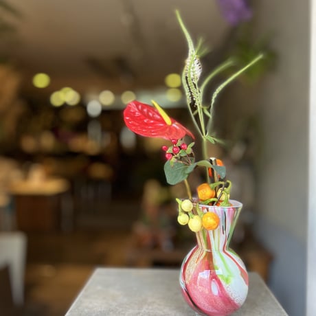 FIDRIO｜Mixed colours Bolvase conical neck フラワーベース