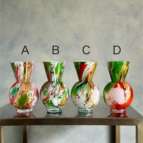 FIDRIO｜Mixed colours Bolvase conical neck フラワーベース