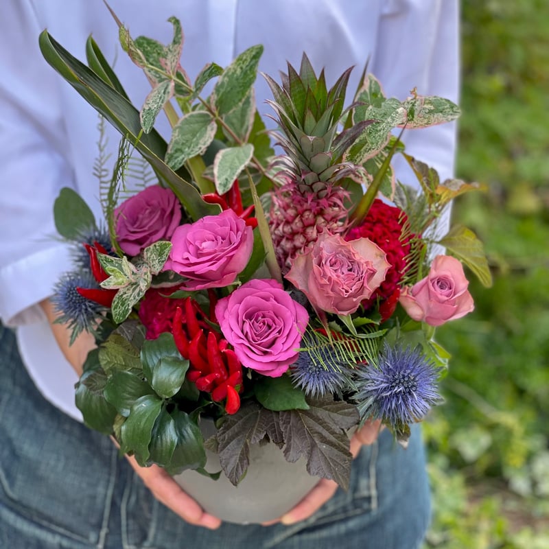 季節のアレンジメントM | 花福 オンラインショップ