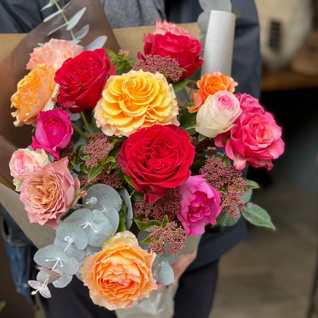おまかせバラの花束
