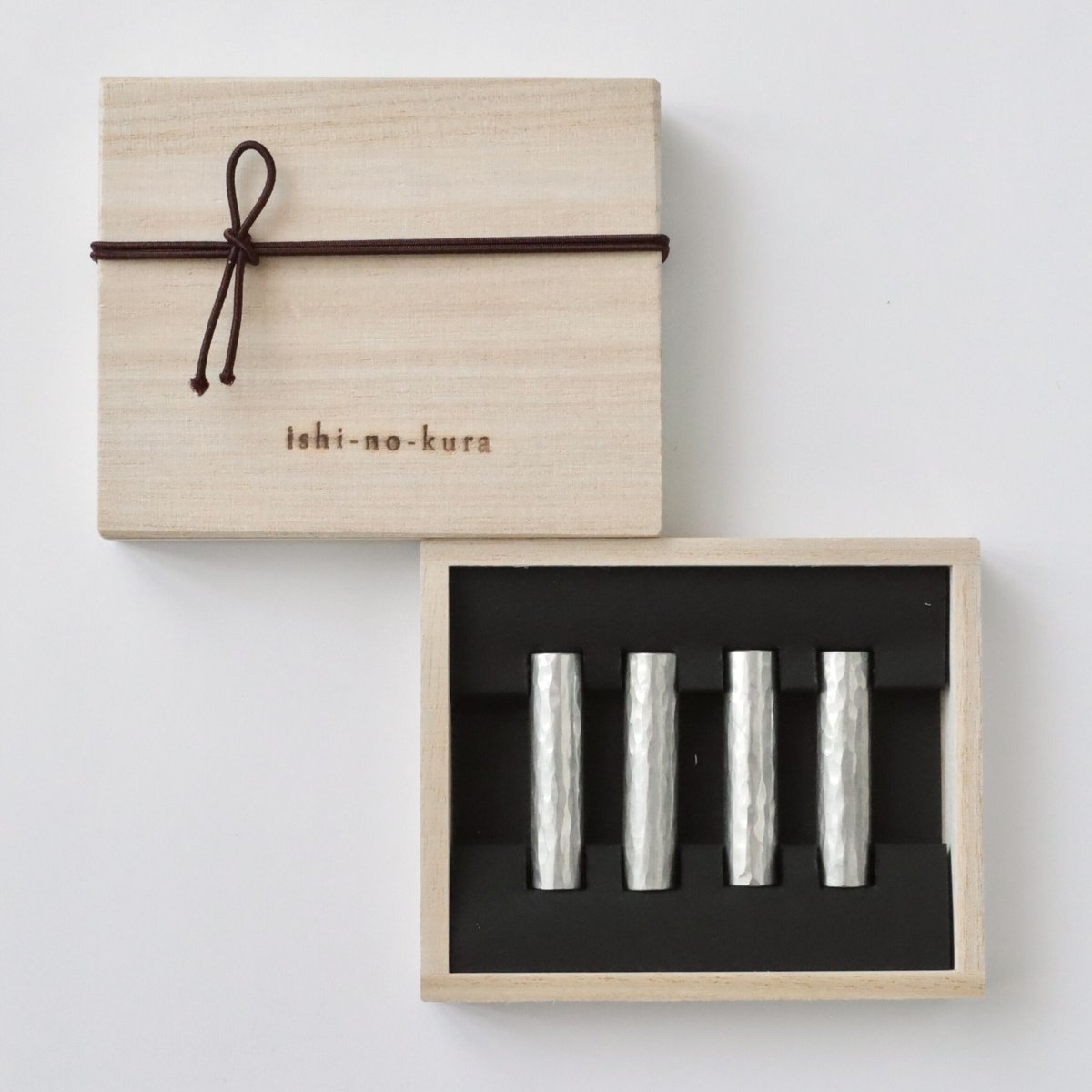 錫メッキ 箸置き【ギフト箱入/4個】 | 石の蔵 オンラインストア