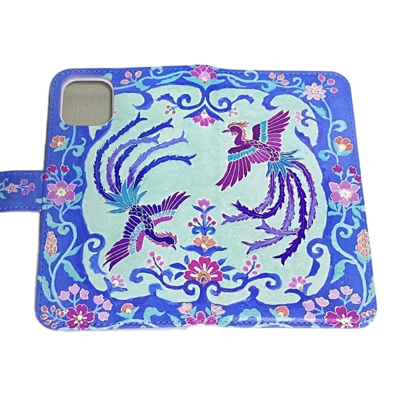 友禅スマホケース手帳型 鳳凰 | 隆生工房 STORE