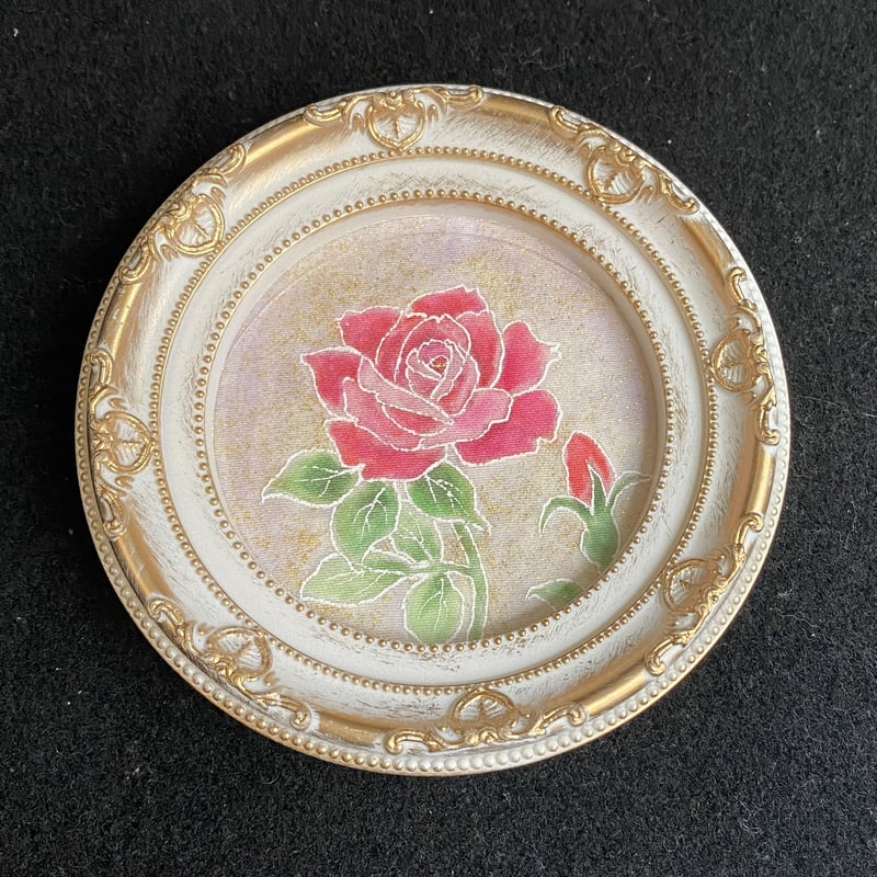 友禅画「薔薇一輪」 | 隆生工房 STORE