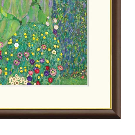 クリムト 「ひまわり」 額入り 複製画 高精彩工芸画  額装画 レプリカ ウィーン分離派 アールヌーヴォー 風景画 J1-078 【納期：約1週間】
