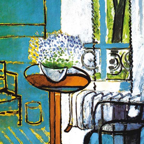 アンリ・マティス 「窓：忘れな草の室内」 額入り 複製画 高精彩工芸画 額絵 額装画 アート レプリカ 透明アクリル 表現主義 フォーヴィズム マチス J1-093 【納期：約1週間】