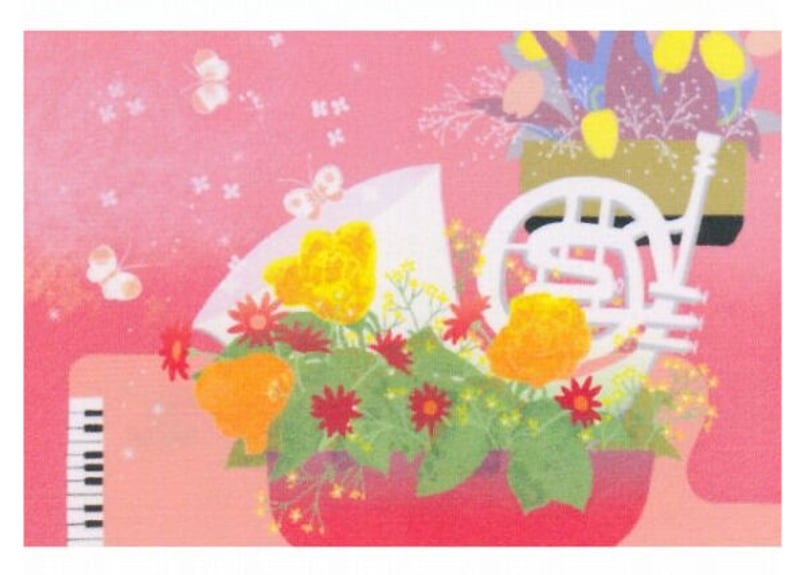 吉岡浩太郎 『花の詩』 シルクスクリーン 額付き 版画 絵画 新品 直筆