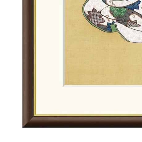 ● 歌川広重 「高尾太夫」 額入り 複製画 高精彩工芸画 江戸の浮世絵 名画 人物 美人画 二代目高尾太夫  仙台高尾 J2-149 【納期：1週間】