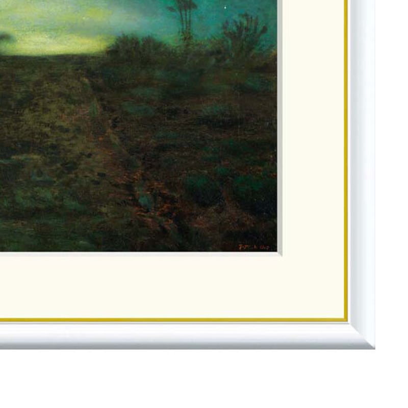 ☆ ミレー 「星の夜」 額入り 複製画 高精彩工芸画 額絵 額装画 名画
