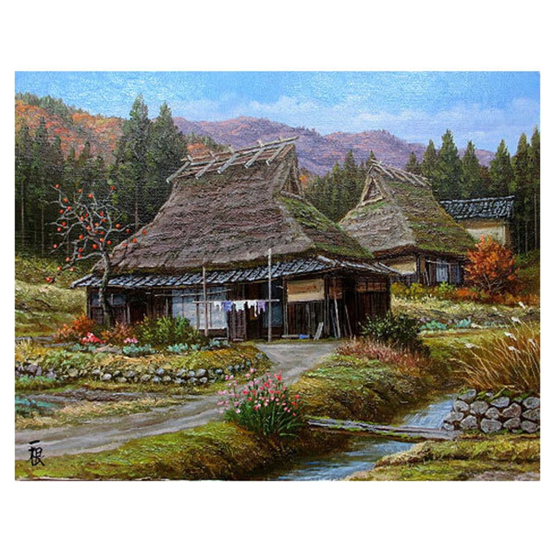 油絵 「摩周湖」秋 　P10 絵画 油絵 「摩周湖」秋 P10 絵画 油絵 「摩周湖」秋 P10 絵画