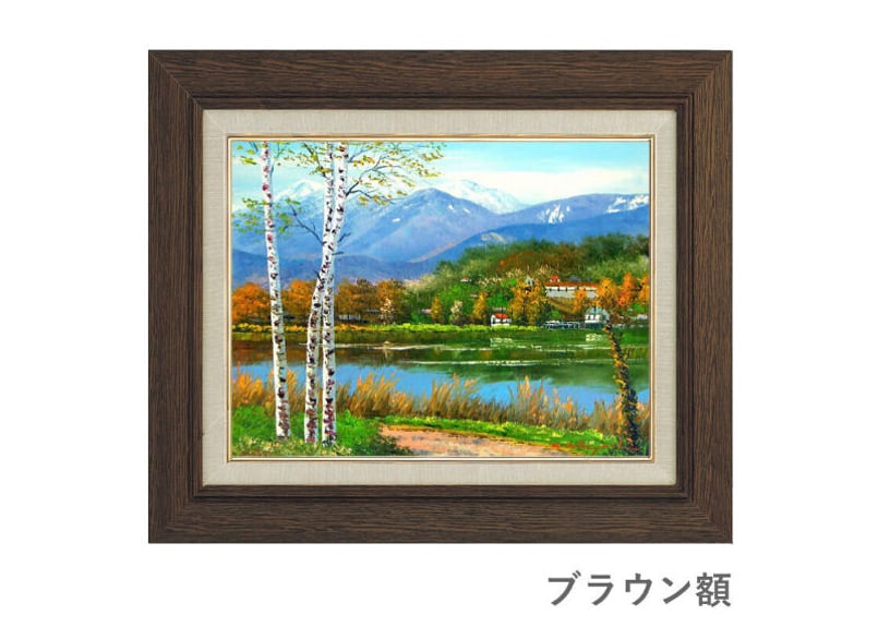 木漏れ日と桜の道F10 キャンバスアクリル画