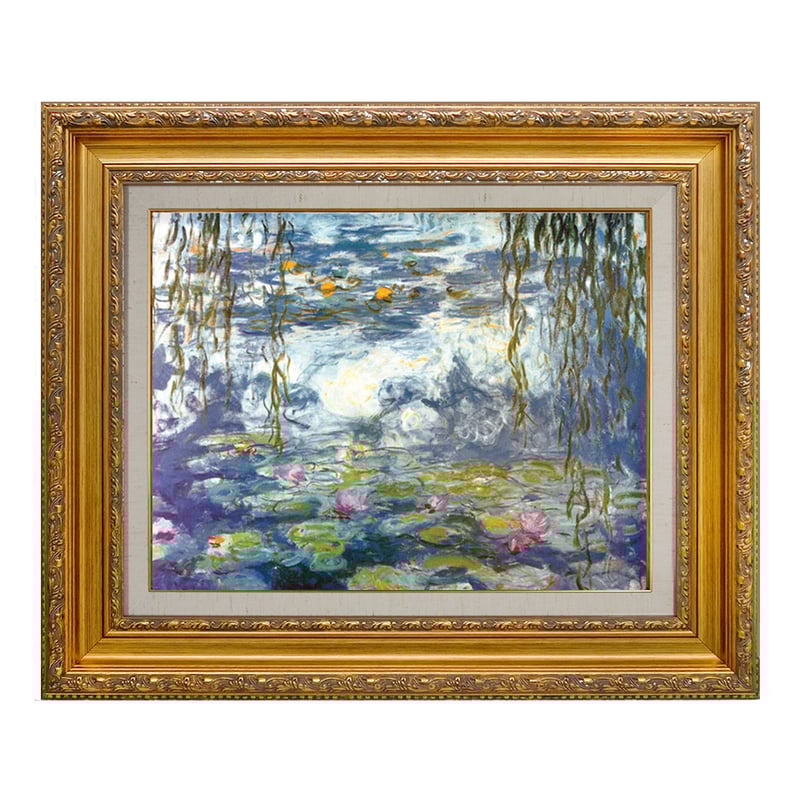 クロード・モネ 睡蓮 複製画 ボストン美術館 額装 中古品