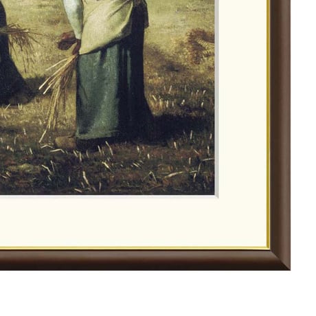 ★ ミレー 「落穂拾い」 額入り 複製画 高精彩工芸画 額絵 額装画 名画 レプリカ 透明アクリル バルビゾン派 農民画 J1-011 【納期：約1週間】
