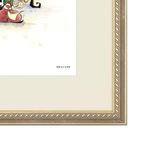 タツノコプロ監修 「ハクション大魔王 4（大）」 ジークレー版画 額入り 複製画 昭和のテレビアニメ 1969年TV放映 ギャグ漫画 コメディ 【半切】【C8030】