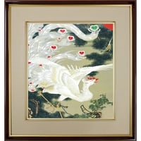 版画 平山郁夫 「鹿野苑の釈迦」 シルクスクリーン 彩美版 額付き 限定