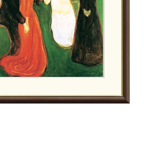 ★ ムンク 「生命のダンス」 額入り 複製画 高精彩工芸画 額絵 名画 レプリカ 透明アクリル ノルウェーの画家 表現主義 J1-112【納期：約1週間】