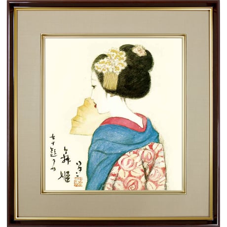 竹久夢二 日本画「姫」 楽天市場】【版画・絵画】竹久夢二『立田姫』ジクレー□限定300