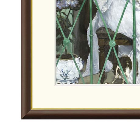 マネ 「バルコニー」 額入り 複製画 高精彩工芸画  額装画 額絵 レプリカ 印象派 人物画 肖像 J1-043 【納期：約1週間】
