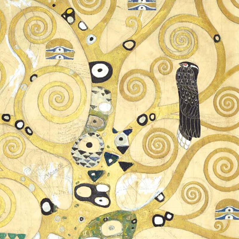 クリムト 「生命の樹」 額入り 複製画 高精彩工芸画 額装画 レプリカ