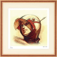 タツノコプロ監修 「科学忍者隊ガッチャマン 1」 ジークレー版画 額入り 複製画 1972年TV放映 昭和のテレビアニメ 大鷲の健 レトロ 【300角】【C8002】