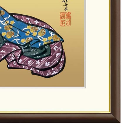 ● 葛飾北斎 「酔余美人図」 額入り 複製画 高精彩工芸画 額装画 人物 美人画 名画 レプリカ 浮世絵 原画は肉筆画 氏家浮世絵コレクション J2-131 【納期：約1週間】